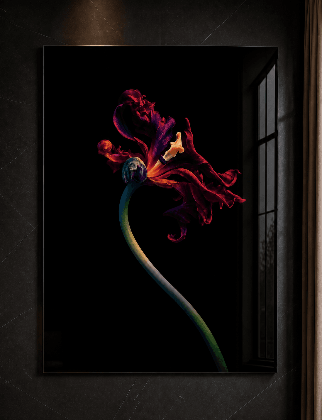 Botanische kunstfotografie achter Diasec acrylglas van Beate Marie